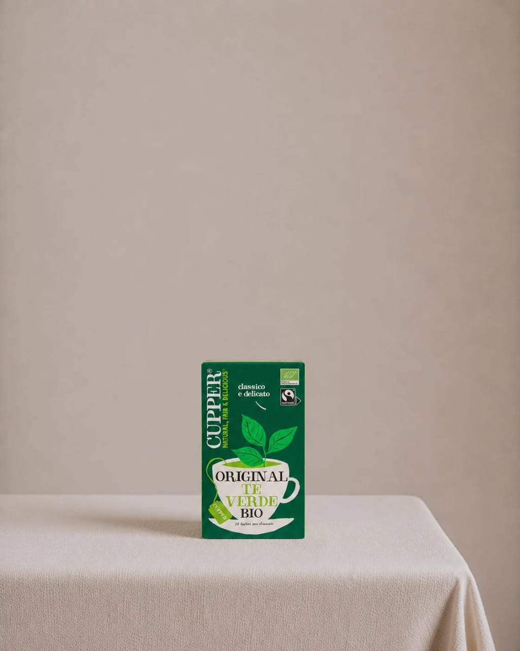 Tè Verde Biologico e Fairtrade, 20 Bustine 35 g