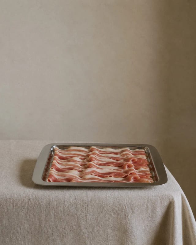 Cooked smoked bacon