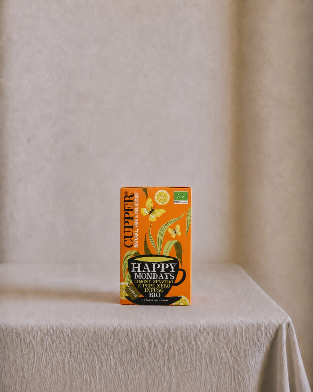 Infuso Bio con Limone, Zenzero e Pepe Nero, 20 Bustine 45 g