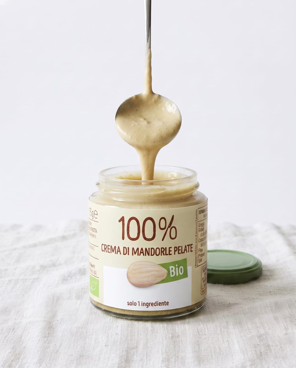 Crema 100% di Mandorle Pelate Bio 175 g