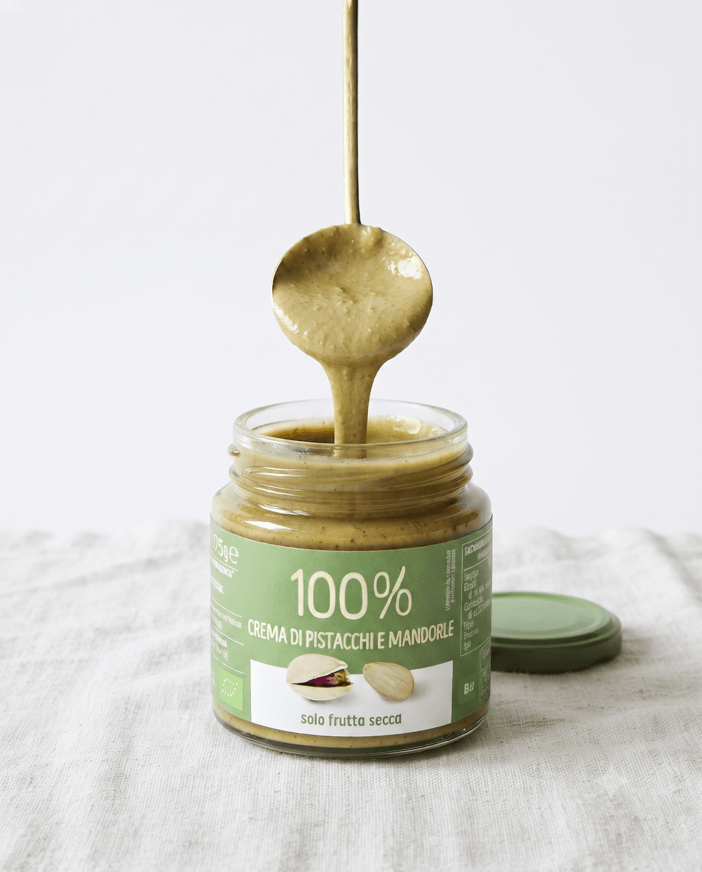 Crema 100% di Pistacchi e Mandorle Bio 175 g